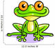 Frog Funny Cartoon Wall Decal