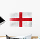 England Flag painted on leather texture 