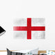 England Flag painted on leather texture 