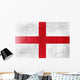 England Flag painted on leather texture 