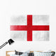 England Flag painted on leather texture 