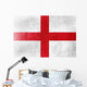 England Flag painted on leather texture 