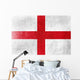 England Flag painted on leather texture 