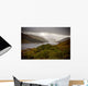 Dramatic storm with rain over the Loch Shiel, Scotland Wall Mural