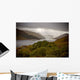 Dramatic storm with rain over the Loch Shiel, Scotland Wall Mural