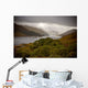 Dramatic storm with rain over the Loch Shiel, Scotland Wall Mural