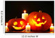 Halloween Pumpkins and Candles Wall Decal