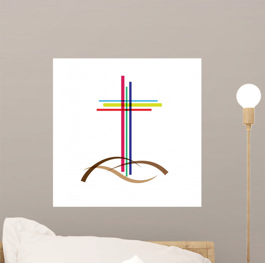Vector Logo Crucifix Wall Decal