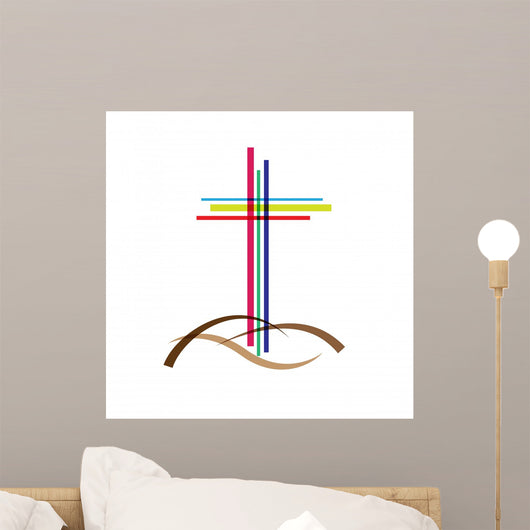 Vector Logo Crucifix Wall Decal
