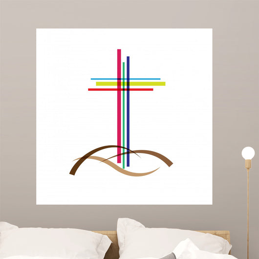 Vector Logo Crucifix Wall Decal