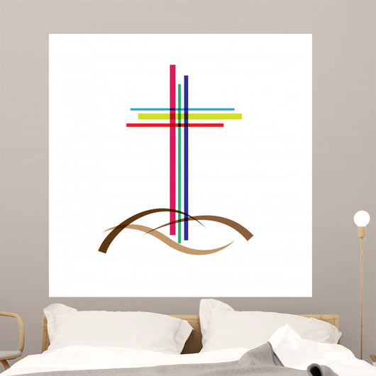 Vector Logo Crucifix Wall Decal