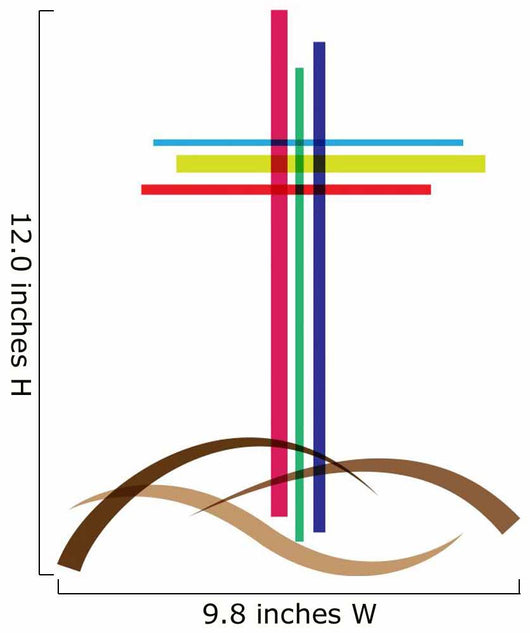 Vector Logo Crucifix Wall Decal