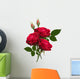 Three Red Roses Wall Decal