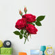 Three Red Roses Wall Decal