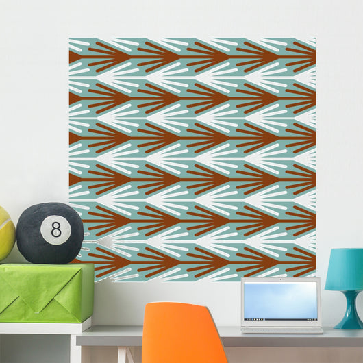 Seamless Geometric Colorful Pattern Wall Decal