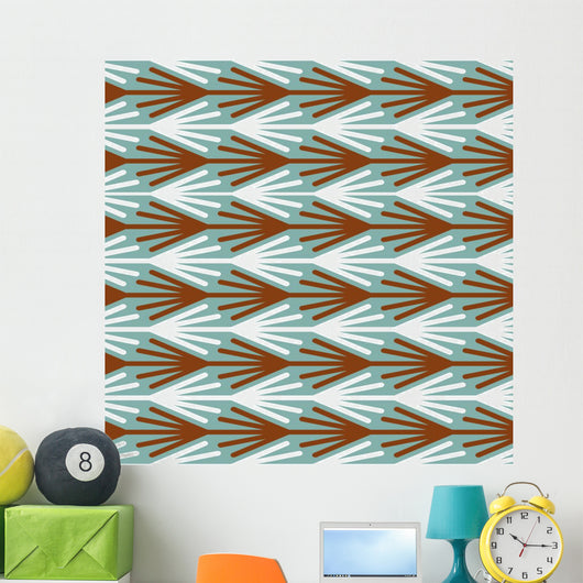 Seamless Geometric Colorful Pattern Wall Decal