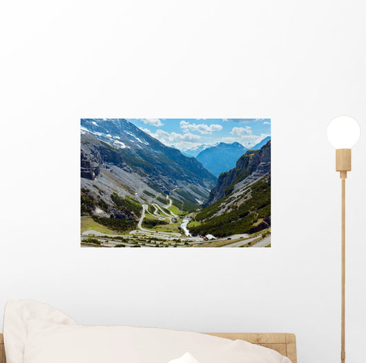 Summer Stelvio pass (Italy) Wall Mural