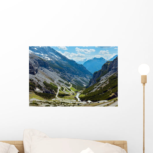 Summer Stelvio pass (Italy) Wall Mural