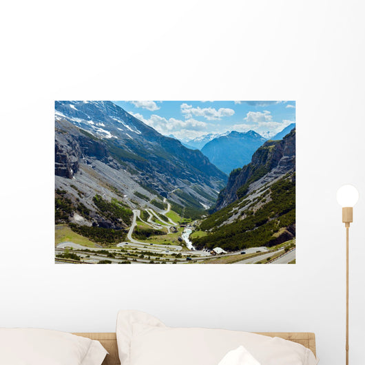 Summer Stelvio pass (Italy) Wall Mural