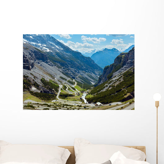 Summer Stelvio pass (Italy) Wall Mural