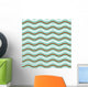 Geometric wave seamless pattern background Wall Mural