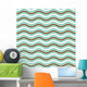 Geometric wave seamless pattern background Wall Mural