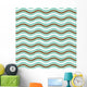 Geometric wave seamless pattern background Wall Mural