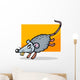 mouse or rat cartoon illustration Wall Decal