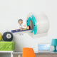 MRI Scanm Doctor and little boy, 3d Wall Decal