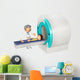 MRI Scanm Doctor and little boy, 3d Wall Decal