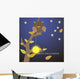 Owl tree with the moon and stars 