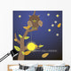 Owl tree with the moon and stars 