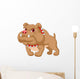Illustration of bulldog cartoon Wall Decal