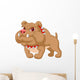 Illustration of bulldog cartoon Wall Decal