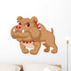 Illustration of bulldog cartoon Wall Decal