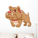 Illustration of bulldog cartoon Wall Decal