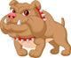 Illustration of bulldog cartoon Wall Decal