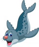 Cute seal cartoon Wall Decal