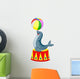 Illustration of Circus seal playing a ball Wall Decal