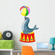 Illustration of Circus seal playing a ball Wall Decal