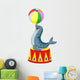 Illustration of Circus seal playing a ball Wall Decal