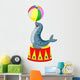 Illustration of Circus seal playing a ball Wall Decal