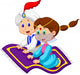 Aladdin Flying Carpet Traveling Wall Decal