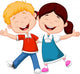 Happy children cartoon 