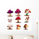 Different kinds of mushrooms 
