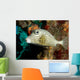 A Spotted Trunkfish in the Caribbean Sea Wall Mural