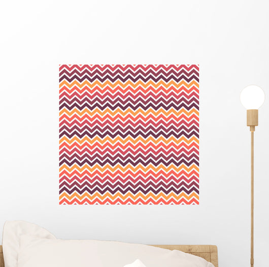 Seamless Chevron Pattern Wall Decal