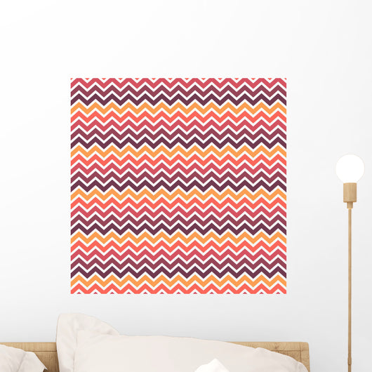 Seamless Chevron Pattern Wall Decal