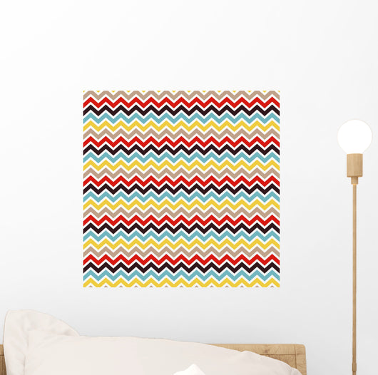 seamless chevron pattern Wall Mural
