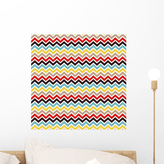 seamless chevron pattern Wall Mural